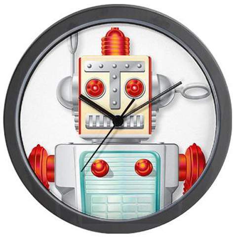 Robot Wall Clocks