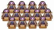 Tomy, Omnibot, Hearoid, OOM, Omnibot MK II, Robots, Omnibot 2000, Verbot, Chatbot, Omni, Crackbot, R.A.D., Buster, Maxx Steele, Hero, Robie Sr, Robots 80, Armatron, Rumble Robots, R2D2, Lost In Space, B9, Tomy Robots, Radio Shack Robots