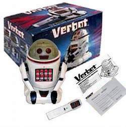 The Verbot by Tomy is a robot that responds to voice commands.