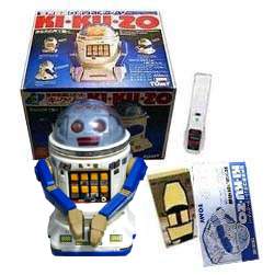 The KI-KU-ZO by Tomy is a robot that responds to voice commands.