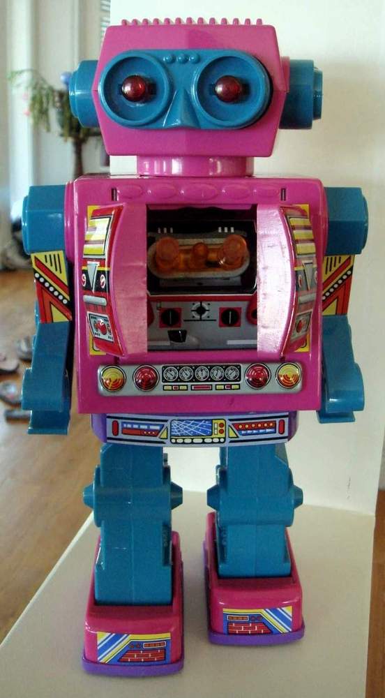 Vintage Robots - ASTRONAUT ROBOT - LUCKY STAR - TAIWAN - ALPHADROME ROBOT  AND SPACE TOY DATABASE